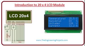 20 x 4 LCD, Advantages of 20 x 4 LCD, Absolute Maximum Ratings, Electrical Characteristics, Features of 20 x 4, 20 x 4 LCD Pinout, Introduction to 20 x 4 LCD Module, 