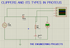 Series Clippers and its types in Proteus - The Engineering Projects