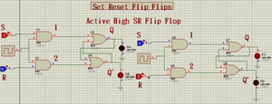 Implementation of SR Flip Flops in Proteus - The Engineering Projects