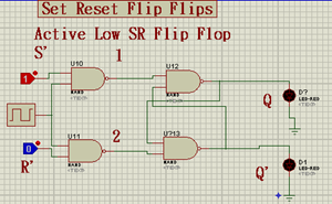 Implementation of SR Flip Flops in Proteus - The Engineering Projects