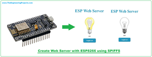 ESP8266 Web Server using SPIFFS, SPIFFS (SPI Flash File System), ESP8266 flash memory, ESP8266 spiffs, ESP8266 spiffs file, create web server with esp8266 using spiffs