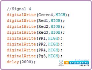 Simple 4-Way Traffic Light Control using Arduino - The Engineering Projects