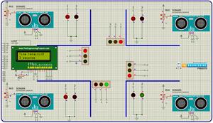 Variable 4 way traffic light, Software to install, Project overview, Components needed, Arduino mega, Proteus simulation of variable traffic lights, Arduino code, declaration code, void loop, void setup, Results/working,