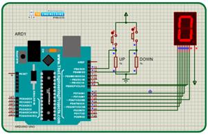 Up Down Counter using Arduino & 7-Segment Display - The Engineering ...