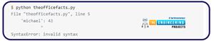 Python Syntax Errors - The Engineering Projects