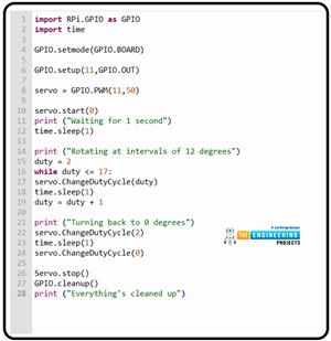 Control Servo Motor with Raspberry Pi 4 using Python - The Engineering ...