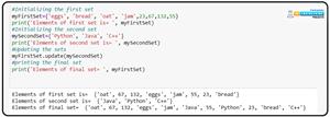 Sets in Python using Jupyter Notebook - The Engineering Projects