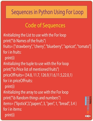 For Loop with Examples in Python - The Engineering Projects