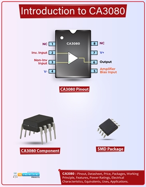 Introduction to ca3080, ca3080 pinout, ca3080 power ratings, ca3080 applications