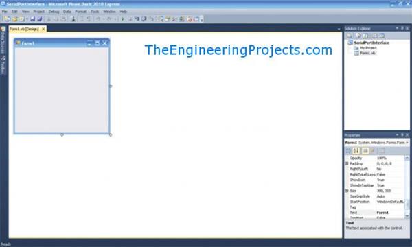 How To Use Serial Port In Vb The Engineering Projects