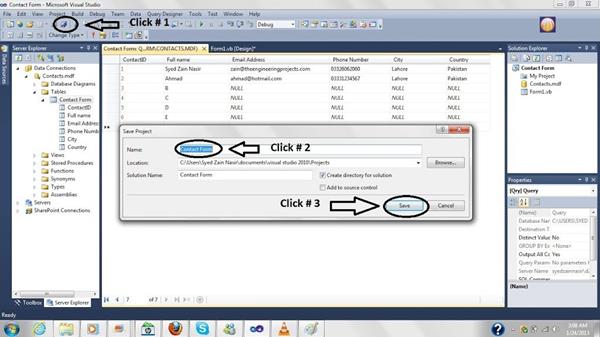 Create Database in Microsoft Visual Studio - The Engineering Projects
