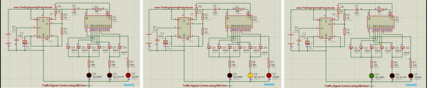 Traffic Signal Control using 555 Timer in Proteus ISIS - The ...