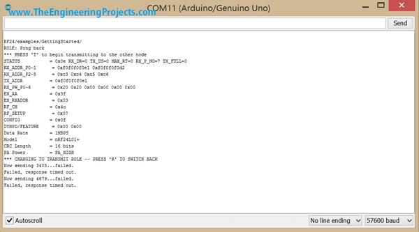 NRF24L01+ with Arduino - Response Timed Out - The Engineering Projects
