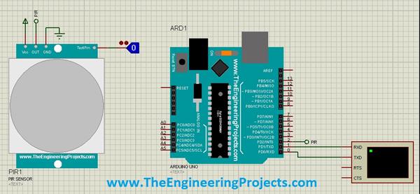 PIR Sensor Library for Proteus - The Engineering Projects
