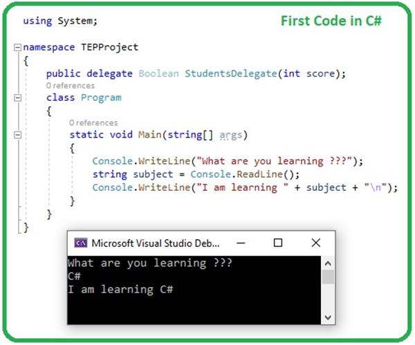 First Project in C# - The Engineering Projects