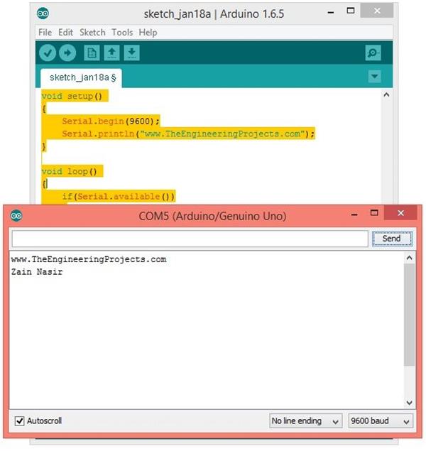 How To Use Arduino Serial Monitor ? - The Engineering Projects