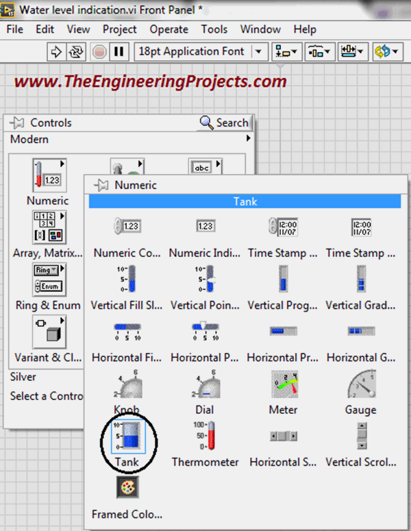 Tank Labview Water Level Detector in LabVIEW - The Engineering Projects