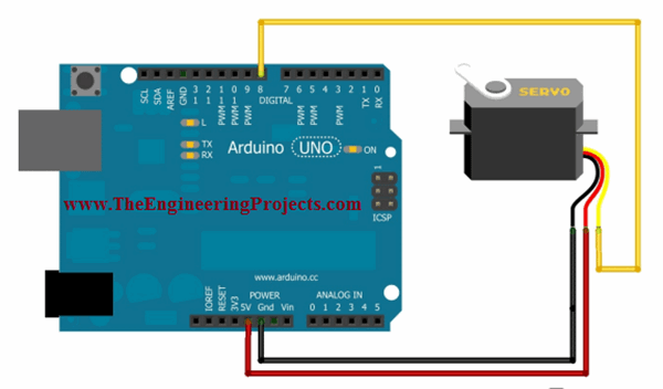 Servo Motor Control using Arduino - The Engineering Projects
