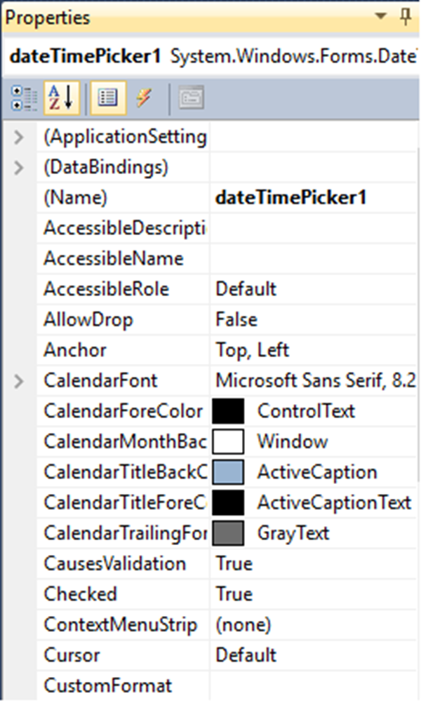 C# DateTimePicker Control - The Engineering Projects