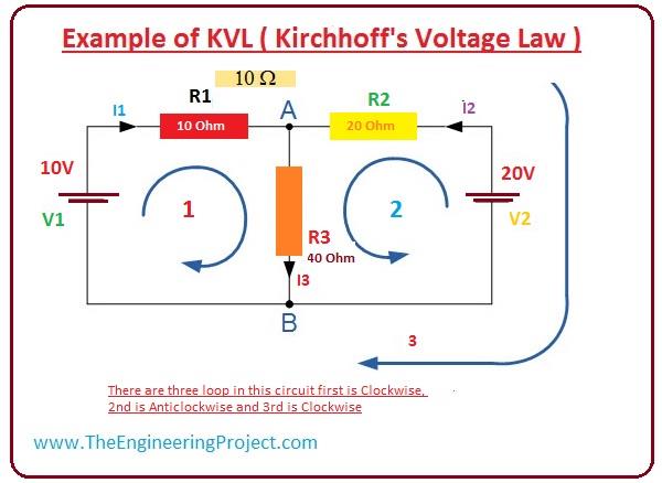 What is KVL ( Kirchhoff's Voltage Law ) - The Engineering Projects