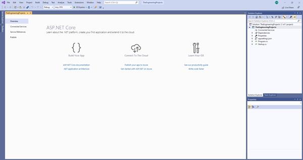 Create First Web Application in ASP.NET Core - The Engineering Projects