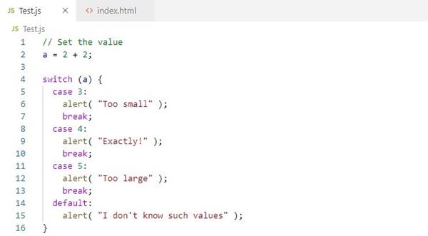 Switch Statement in JavaScript - The Engineering Projects