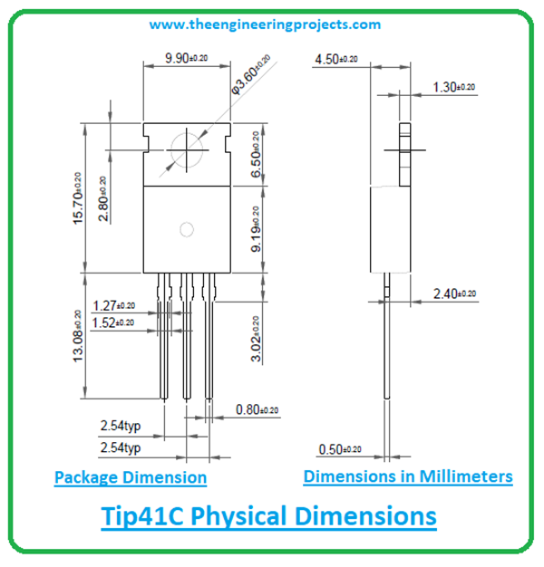 TIP41C Transistor Pinout, Features, Datasheet & Applications - The ...