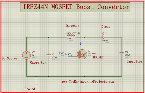 Boost Converter Circuit Diagram Using Mosfet Mc34063a Pinout