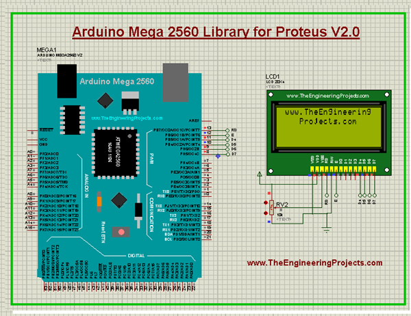 Arduino Mega 2560 Library for Proteus V2.0 - The Engineering Projects