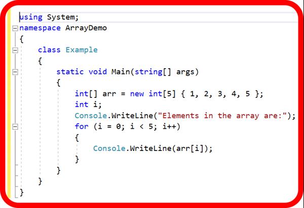 Loops and Arrays in C# - The Engineering Projects