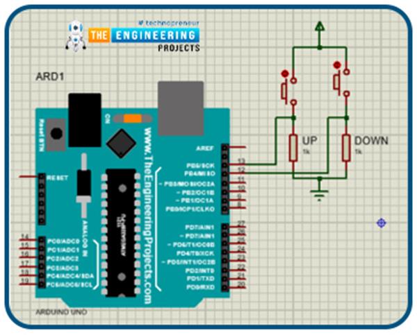 Counter Down Arduino Up Down Counter using Arduino & 7-Segment Display - The Engineering ...
