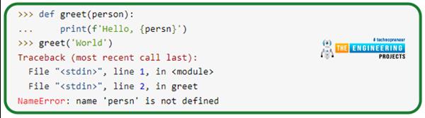 Python Traceback - The Engineering Projects
