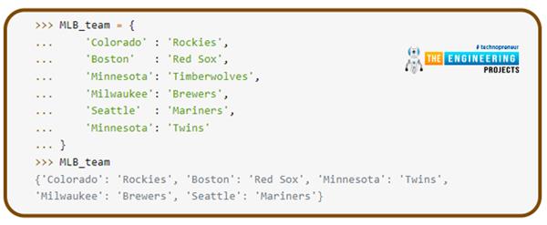 Dictionaries in Python - The Engineering Projects