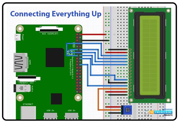 Interface LCD 16x2 with Raspberry Pi 4 - The Engineering Projects