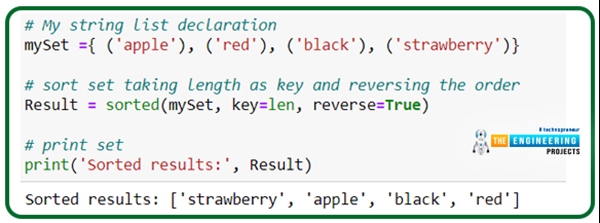 Set Sequence Examples with the Built-in Function - The Engineering Projects