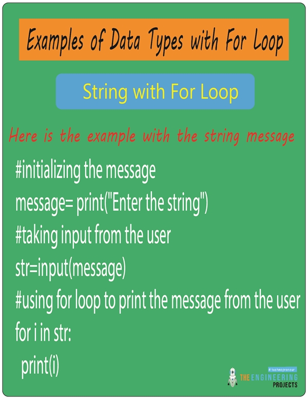 For Loop with Examples in Python - The Engineering Projects