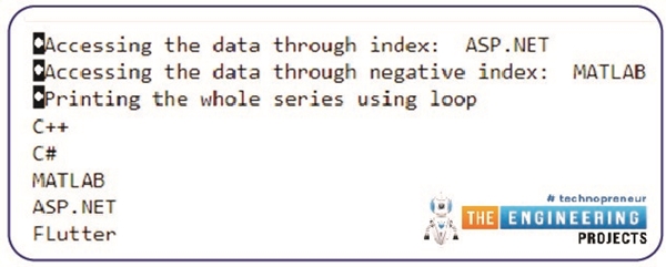 String Array using Jupyter Notebook in Python - The Engineering Projects