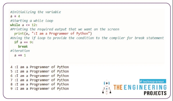 While Loop and its Statements in Python - The Engineering Projects