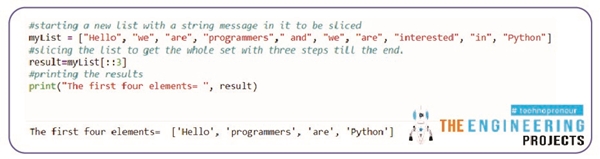 Slicing of Sequences in Python - The Engineering Projects