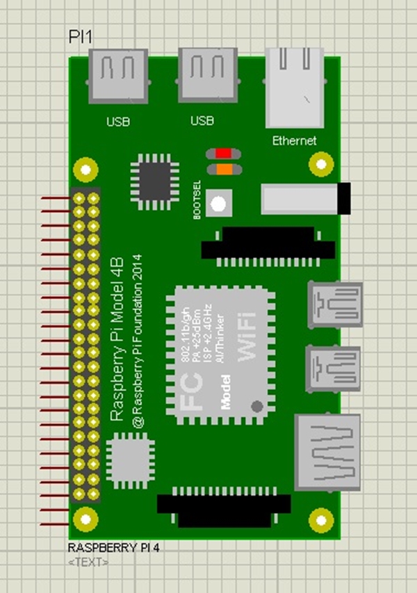 Raspberry Pi 4 Library for Proteus The Engineering Projects
