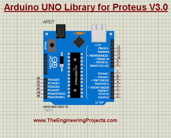 Arduino Nano Library for Proteus V3.0 - The Engineering Projects