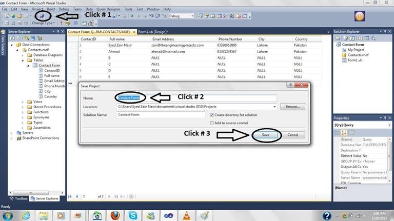 Create Database In Microsoft Visual Studio - The Engineering Projects