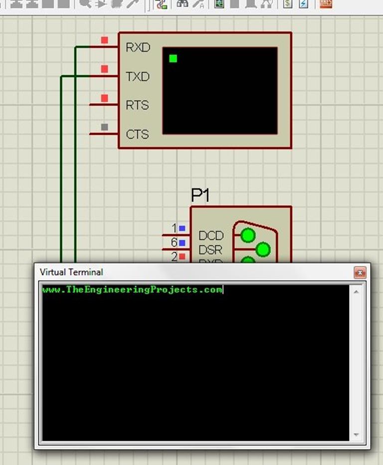 How To Use Virtual Terminal in Proteus ISIS The Engineering Projects