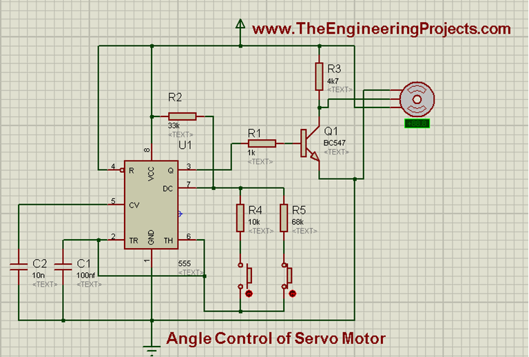 Angle Control of Servo Motor using 555 Timer in Proteus ISIS - The ...