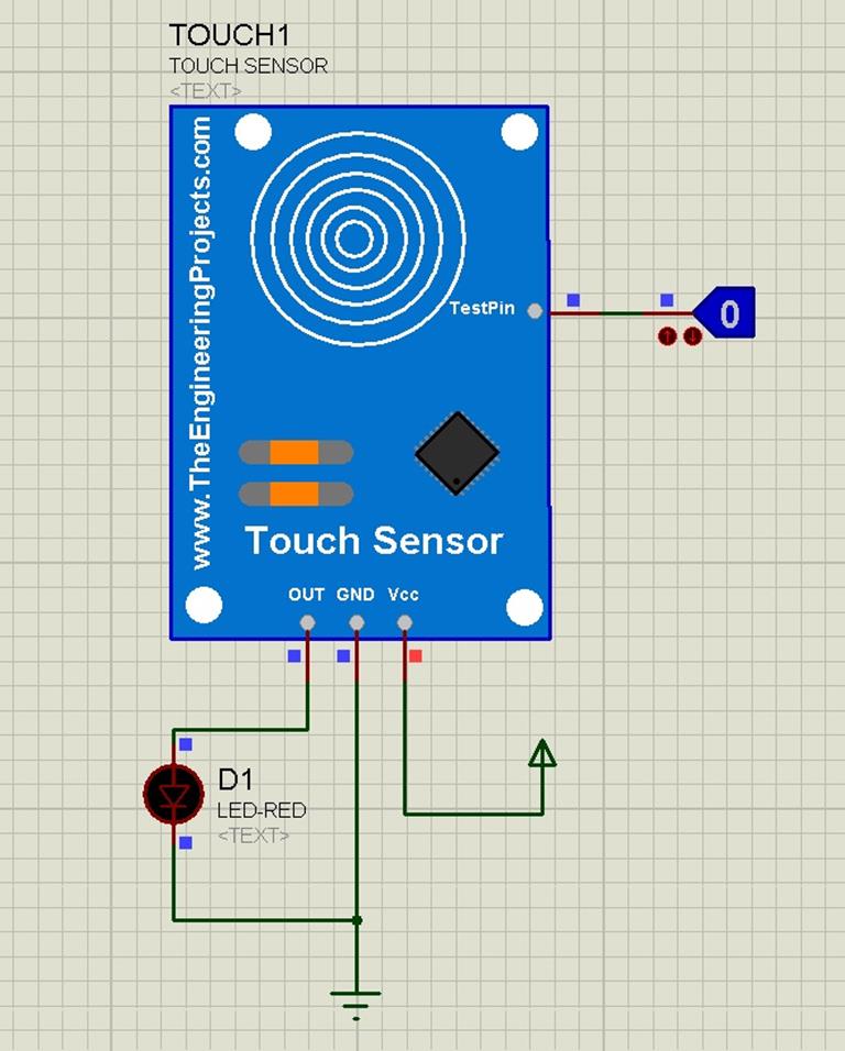 Capacitive Touch Sensor Library for Proteus - The Engineering Projects