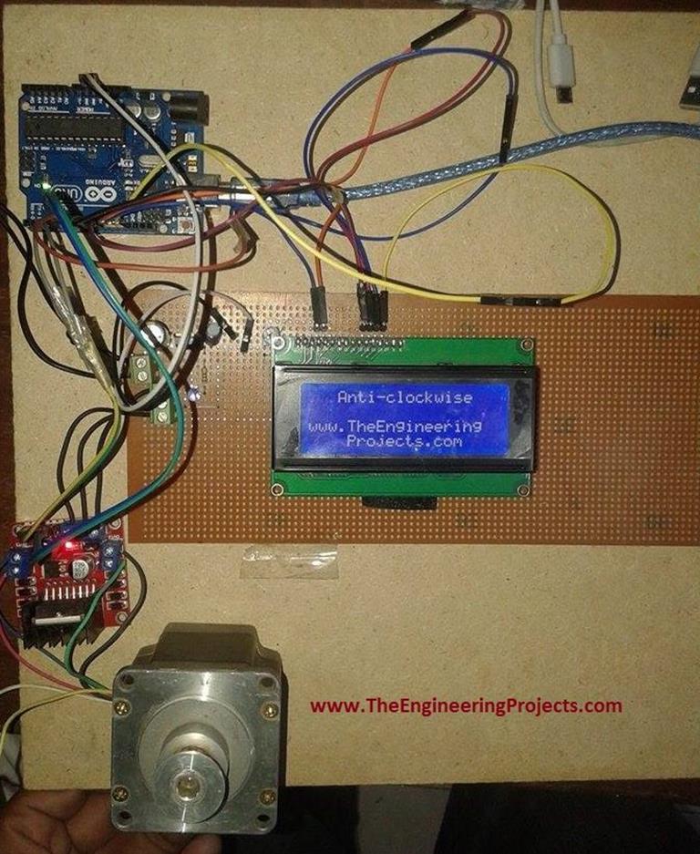 Stepper Motor Direction Control using Arduino - The Engineering Projects