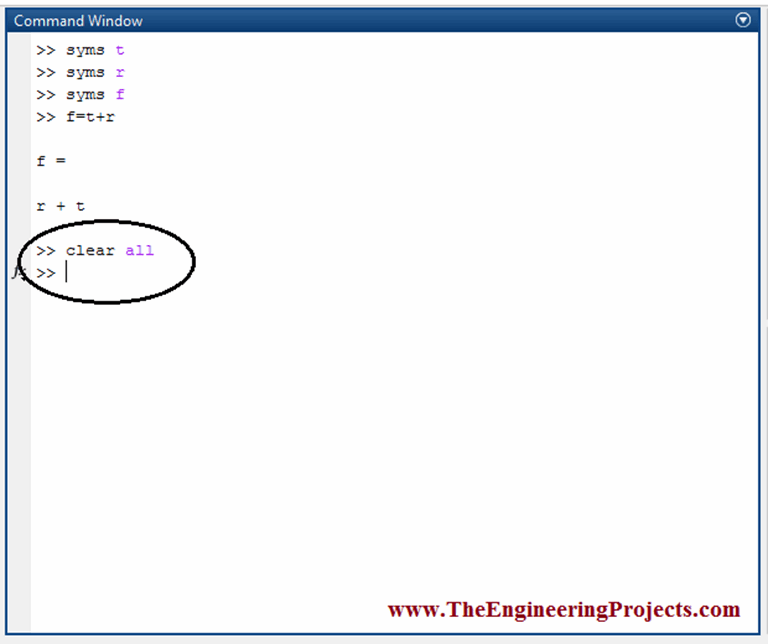 How to Clear MATLAB Windows - The Engineering Projects