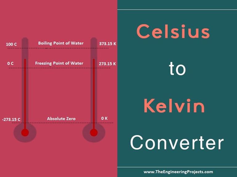 Celsius to Kelvin Converter - The Engineering Projects