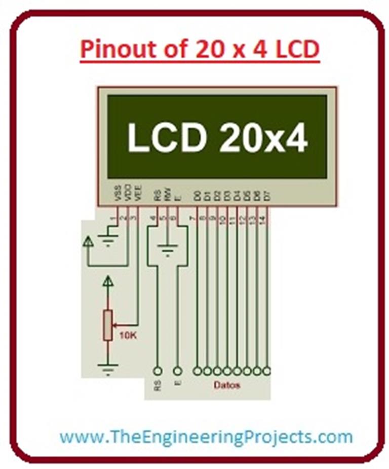 Распиновка lcd