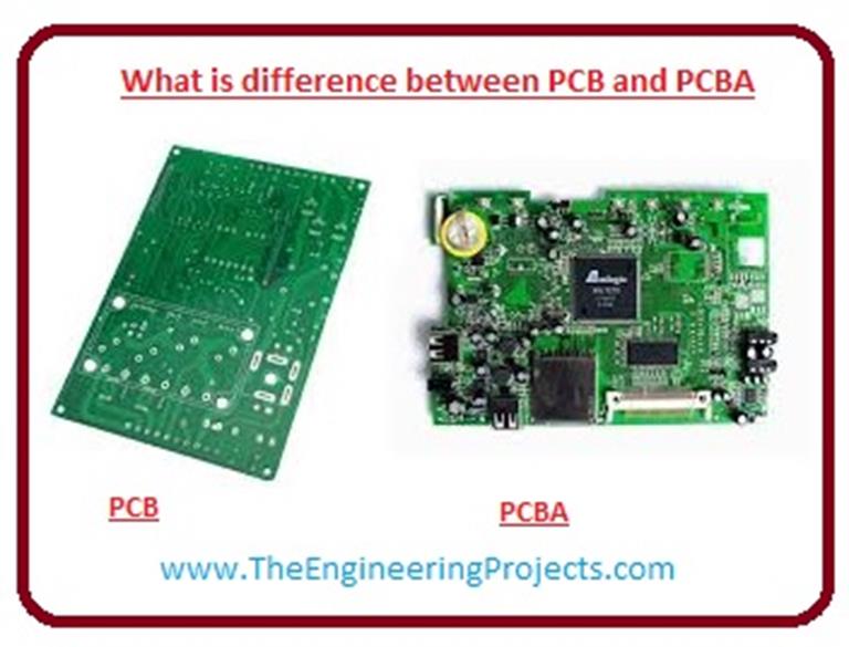 What is difference between PCB and PCBA - The Engineering Projects